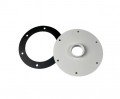 BinMaster GRMP-6 Mounting Plate, 0&amp;deg;, carbon steel-