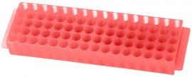 Bio Plas 0065 Microcentrifuge Tube Rack, 80 Wells, Pink, (Pack of 5)-