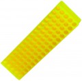 Bio Plas 0074 Microcentrifuge Tube Rack, 80 Wells, Fluorescent Yellow, (Pack of 5)-