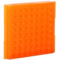 Bio Plas 0084F Microcentrifuge Tube Rack, 64 Wells, Fluorescent Orange, (Pack of 5)-