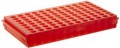 Bio Plas 0094F Microcentrifuge Tube Rack, 96 Wells, Fluorescent Orange, (Pack of 5)-