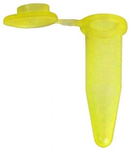 Bio Plas 4032S G-Tube Yellow Sterile Premium Flat-Top Microcentrifuge Tube, 1.5 mL, 500-pack-