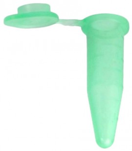 Bio Plas 4034S G-Tube Green Sterile Premium Flat-Top Microcentrifuge Tube, 1.5 mL, 500-pack-