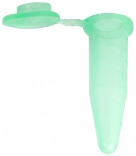Bio Plas 4044 G-Tube, Flat Top Microcentrifuge Tube, 0.6mL, Green, (Pack of 500)-