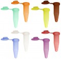 Bio Plas 4049 G-Tube, Flat Top Microcentrifuge Tube, 0.6mL, Rainbow, (Pack of 500)-