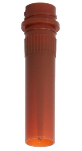 Bio Plas 4201SB Conical Microcentrifuge Tube with Skirt Screw Top, Sterile, 0.5mL, Amber, (Pack of 1000)-