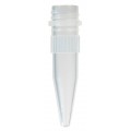 Bio Plas 4202SL Siliconized Microcentrifuge Tube with Conical Screw Cap, 1.5mL, Natural, (Pack of 1000)-