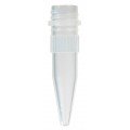 Bio Plas 4202SLS Siliconized Microcentrifuge Tube with Conical Screw Cap, 1.5mL, Sterile, Natural, (Pack of 1000)-