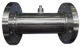 Blancett 1100 Turbine Flow Meter with 304 SS flange connections, 5 to 50 gpm, 600# RF-