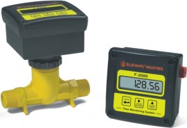 Blue-White RTS150M2GM2 Flow Rate &amp; Totalizer 1/2" MNPT Paddlewheel Flowmeter-