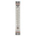 Blue-White F-40377LK-8 Acrylic Flowmeter with Hastelloy Guide Rod, 0.3 to 3GPM, 1/2in Female NPT-