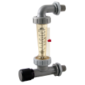 Blue-White F-44750LKA-8 K-Series Adjustable Panel-Mount Flowmeter with Hastelloy Guide Rod, 1 to 10GPM, 1/2in Male NPT-