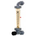 Blue-White F-45376G-8 Standard Series Flowmeter with 316 SS Guide Rod, 1 to 12SCFM, 1/2in Male NPT-