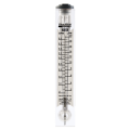 Blue-White F-55015L Standard Series Non-Adjustable Flowmeter with 316 SS Guide Rod, 1 to 15GPM, 1in Male NPT-