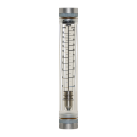 Blue-White FA-41376LN-12 FA Series Flowmeter with 316 SS Guide Rod, 0.2 to 2GPM, 3/4in Female NPT-