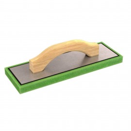 Bon 83-102-B10 Taloche en mousse avec poign&amp;eacute;e en bois et support en aluminium, 304.8 x 101.6 x 19 mm-