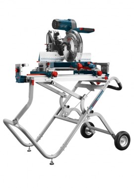 Bosch T4B Gravity-Rise Miter Saw Stand with wheels, 16&#039;-