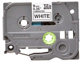 Brother TZE221G Ruban noir sur blanc pour P-Touch, 9 mm x 8 m-