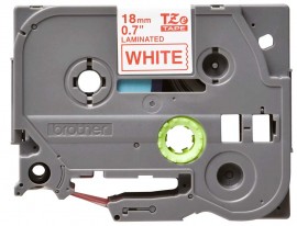 Brother TZE242G Red on White Tape for the P-Touch, 0.7&amp;quot; x 26.25&#039;-