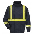 Bulwark JLJC Bomber Jacket with reflective trim, navy, 2xl-