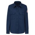 Bulwark SLU3 Women&#039;s Midweight FR Dress Uniform Shirt, navy, large-