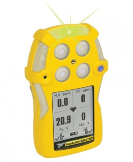 BW QT-0WH0-R-Y-NA GasAlertQuattro-