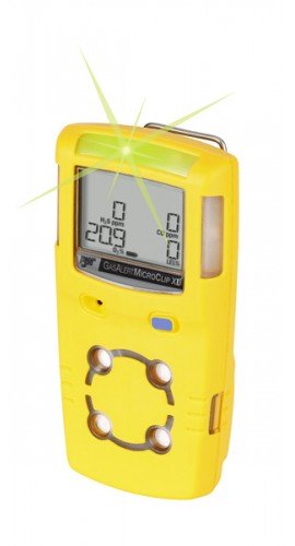 Honeywell BW GasAlert MicroClip XL D&amp;eacute;tecteur Multigaz, %LEL/O2/H2S/CO, jaune-