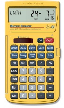 Calculated Industries 4019 Material Estimator-