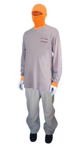 Cementex UltraLite Series Shirt and Pant Storage Canister Kit with class-0 insulating rubber glove kit, XL, 11 cal/cm<sup>2</sup>-