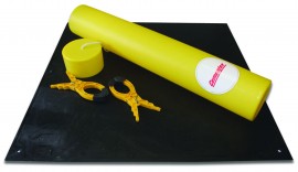 Cementex BLK-C4 Ensemble de couverture isolante en caoutchouc de classe 4, 0.91 x 0.91 m-