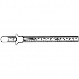 Central Tools 6515 Flexible Pocket Rule, 6", stainless-