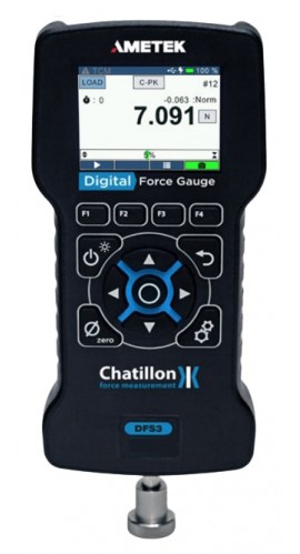 Chatillon DFS3-010 Digital Force Gauge, 10 x 0.001 lbf-