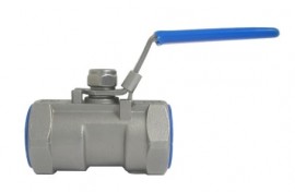Chem Oil 1017S03 Ball Valve, ⅜", 1-piece stainless steel-