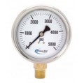 Chem Oil 210L-254L Liquid Fillable Gauge, 0 to 800 psi, 2.5&amp;quot; dial-