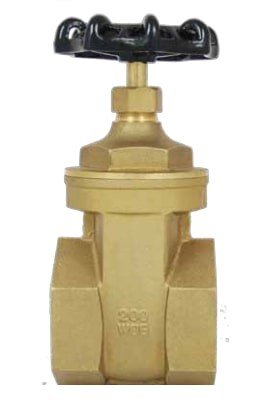 Chem Oil 4000G09 Gate Valve, brass, 2&amp;quot; dial-
