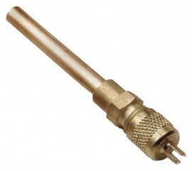 CPS AV3R Valve d'extension de tube en cuivre avec bouchon &amp;agrave; cl&amp;eacute;, 4.76 mm diam. ext. x 3.17 mm diam. int.-