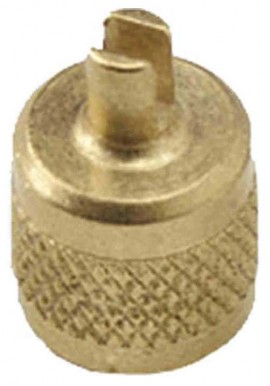 CPS AVC4RB Brass Cap with Core Remover, 1/4in SAE, R-410A-