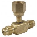 CPS AVT64B Access Fittings with Cap and Core, 1/4in SAE Male x 1/4in SAE Male x 1/4in SAE Female Hex, 100-Pack-