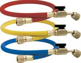 CPS HP6E Premium Hoses with 45&amp;deg; Ball Valve, 1/4in, 3-Pack-