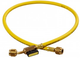 CPS HS3YE Standard Charging Hose with 45&amp;deg; Ball Valve, 3ft, Yellow-
