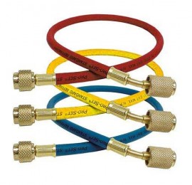 CPS HS6A Standard Charging Hoses with Anti-Blowback Valve, 6ft, 3-Pack-