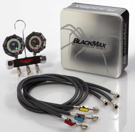 CPS MBH4P5Z 2-Valve Manifold and Gauge Set, 3-1/8in-