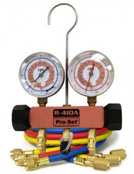 CPS MEHP5A 2-Valve Manifold with 5ft AB Hose, 1/4in SAE, Pink Body-