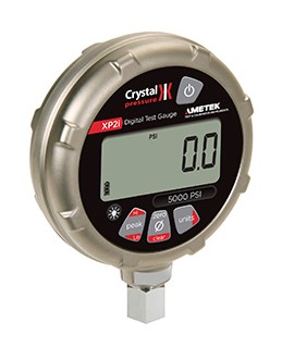 AMETEK Crystal XP2i Digital Pressure Gauge with BHX system B, 0 to 500 psi, 4.5&amp;quot; dial, CPF female bottom, diecast aluminum housing-