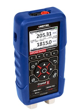 AMETEK Crystal HPC40 Pressure Calibrator with DWX, dual sensor, 100 psi/10,000 psi-