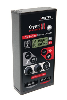 AMETEK Crystal IS33 Pressure Calibrator, 16 psi/3000 psi-