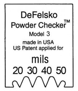 DeFelsko PC3 Powder Comb 20-50 mils-