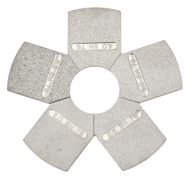 DeFelsko SRCMILGRIT Keane-Tator Surface Roughness Comparator, grit blast, 1.5, 2, 3, 4.5 and 5.5 mils-