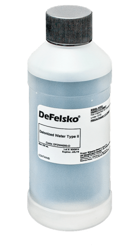 DeFelsko SSTDIWATER SST Deionized Water, 250ml-