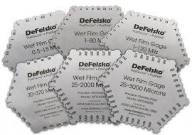 DeFelsko WFG120SS Stainless Steel Wet Film Thickness Gauge, 6-sided, 1 to 120 mils, imperial-
